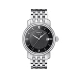 Tissot Bridgeport Black Dial Silver Steel Strap Watch For Women - T097.010.11.058.00