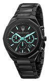 Maserati STILE Aqua Edition Black Dial Chronograph Watch For Men - R8873644001