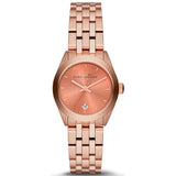 Marc Jacobs Peeker Pink Dial Rose Gold Stainless Steel Strap Watch for Women - MBM3377