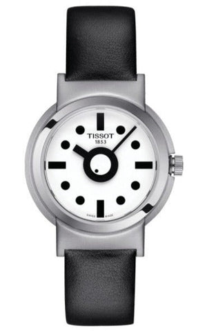 Tissot Heritage Memphis Lady White Dial Black Rubber Strap Watch For Women - T120.210.17.011.00