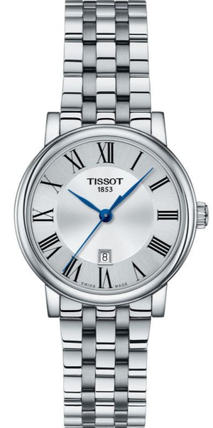 Tissot Carson Premium Lady Quartz Silver Dial Silver Steel Strap Watch For Women - T122.210.11.033.00