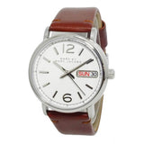 Marc Jacobs Fergus White Dial Brown Leather Strap Watch for Women - MBM8649