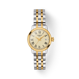 Tissot Classic Dream Lady Gold Dial Two Tone Steel Strap Watch For Women - T129.210.22.263.00