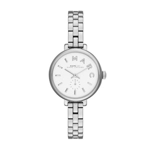 Marc Jacobs Sally White Dial Silver Stainless Steel Watch for Women - MBM8642