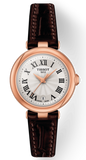 Tissot Bellissima Small Lady White Dial Brown Leather Strap Watch For Women - T126.010.36.013.00