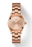 Tissot T Wave Rose Gold Dial Rose Gold Steel Strap Watch For Women - T112.210.33.456.00