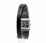 Gucci G-Frame Black Dial Black Leather Strap Watch For Women - YA128526