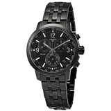 Tissot PRC 200 Chronograph Black Dial Black Steel Strap Watch For Men - T114.417.33.057.00