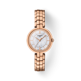 Tissot T Lady Flamingo Mother of Pearl Dial Rose Gold Steel Strap Watch For Women - T094.210.33.111.01