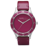 Marc Jacobs Blade Red Dial Red Leather Strap Watch for Women - MBM1157