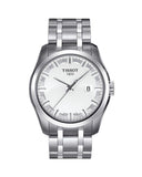 Tissot T Trend Couturier Chronograph White Dial Silver Steel Strap Watch For Men - T035.410.11.031.00