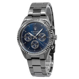 Maserati Competizione Blue Dial Grey Steel Strap Watch For Men - R8853100019