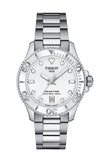 Tissot Seastar 1000 Lady Quartz White Dial Silver Steel Strap Unisex Watch - T120.210.11.011.00