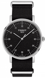 Tissot Everytime Medium Black Dial Black NATO Strap Watch For Men - T109.410.17.077.00