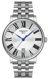 Tissot Carson Premium Quartz Silver Dial Silver Steel Strap Watch For Men - T122.410.11.033.00