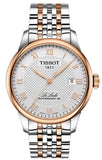 Tissot Le Locle Automatic Cosc Silver Dial Two Tone Steel Strap Watch For Men - T006.407.22.033.00