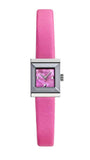 Gucci G-Frame Square Fuchsia Mother of Pearl Dial Fuchsia Leather Strap Watch For Women - YA128533