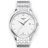 Tissot T Classic Tradition White Dial Silver Steel Strap Watch For Men - T063.610.11.037.00