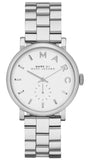 Marc Jacobs Baker White Dial Silver Steel Strap Watch for Women - MBM3242