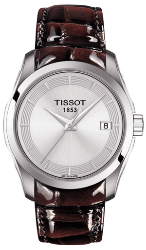 Tissot T Classic Couturier Quartz Silver Dial Watch For Women - T035.210.16.031.03