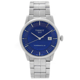 Tissot Luxury Powermatic 80 Blue Dial Silver Steel Strap Watch For Men - T086.407.11.041.00