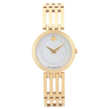 Movado Esperanza 28mm Mother of Pearl Dial Gold Steel Strap Watch For Women - 0607054