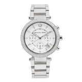 Michael Kors Parker Silver Dial Silver Steel Strap Watch for Women - MK5353