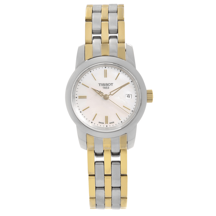 Tissot T Classic Dream Mother of Pearl Dial Two Tone Steel Strap Watch For Women - T033.210.22.111.00