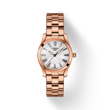 Tissot T Wave Mother of Pearl Dial Rose Gold Steel Strap Watch For Women - T112.210.33.113.00