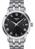 Tissot Classic Dream Black Dial Silver Steel Strap Watch For Men - T129.410.11.053.00