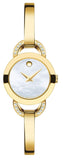 Movado Rondiro Mother of Pearl Dial Gold Steel Strap Watch For Women - 0606889