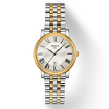 Tissot T Classic Carson Lady Premium White Dial Two Tone Steel Strap Watch For Women - T122.210.22.033.00