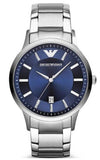 Emporio Armani Renato Blue Dial Silver Steel Strap Watch For Men - AR2477