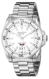 Gucci Dive Quartz White Dial Silver Steel Strap Watch for Men - YA136302