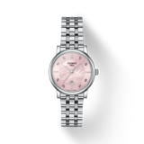 Tissot Carson Premium Lady Pink Mother of Pearl Dial Silver Steel Strap Watch For Women - T122.210.11.159.00