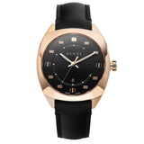 Gucci GG2570 Quartz Black Dial Black Leather Strap Watch For Women - YA142407