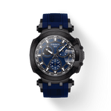 Tissot T Race Chronograph Blue Dial Blue Silicon Strap Watch For Men - T115.417.37.041.00