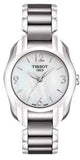 Tissot T Wave Mother of Pearl Dial Two Tone Steel Strap Watch For Women - T023.210.11.117.00