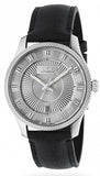 Gucci G Timeless Eryx Silver Dial Black Leather Strap Watch For Men - YA126338