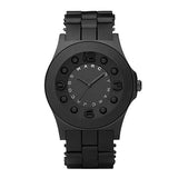 Marc Jacobs Pelly Black Dial Black Rubber Strap Watch for Women - MBM2510