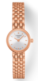 Tissot T Lady Lovely Silver Dial Rose Gold Steel Strap Watch For Women - T058.009.33.031.01