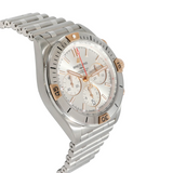 Breitling Chronomat B01 42 White Dial Silver Steel Strap Watch for Men - IB0134101G1A1