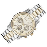 Michael Kors Runway Gold Dial Two Tone Steel Strap Watch for Women - MK5137