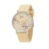 Coach Perry Beige Floral Dial Beige Leather Strap Watch for Women - 14503293