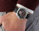 Tag Heuer Formula 1 Manchester United Special Edition Grey Dial Black Silicone Strap Watch for Men - CAZ101M.FT8024