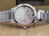 Burberry The City Silver Dial Silver Steel Strap Watch for Women - BU9035