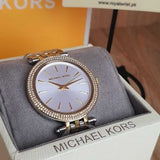 Michael Kors Darci Silver Dial Two Tone Stainless Steel Strap Watch for Women - MK3215