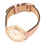 Coach Delancey Cream Dial Blush Pink Leather Strap Watch for Women - 14502750