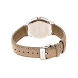 Burberry The City Beige Dial Beige Leather Strap Watch for Women - BU9107