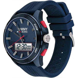 Tommy Hilfiger Digital Analog Blue Dial Blue Rubber Strap Watch For Men - 1791761